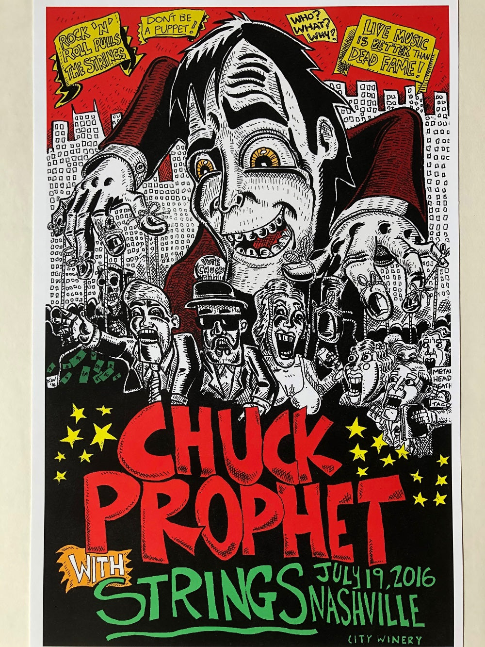 City Winery Show Poster